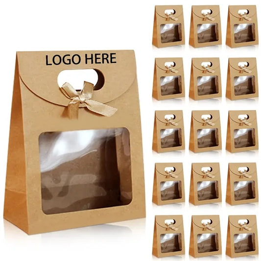 Kraft Paper Bowknot Gift Bag