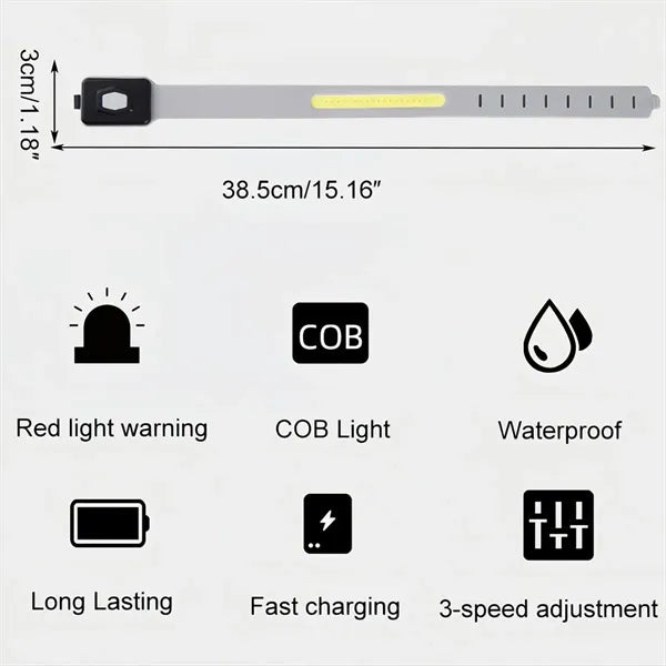 Outdoor Waterproof Rechargeable COB Running Arm Light