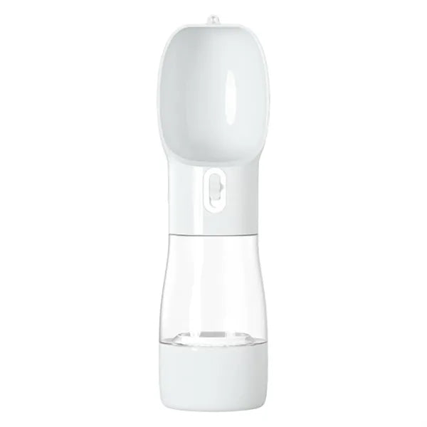 Portable Outdoor Pet Water Bottle With A Feeding Bowl