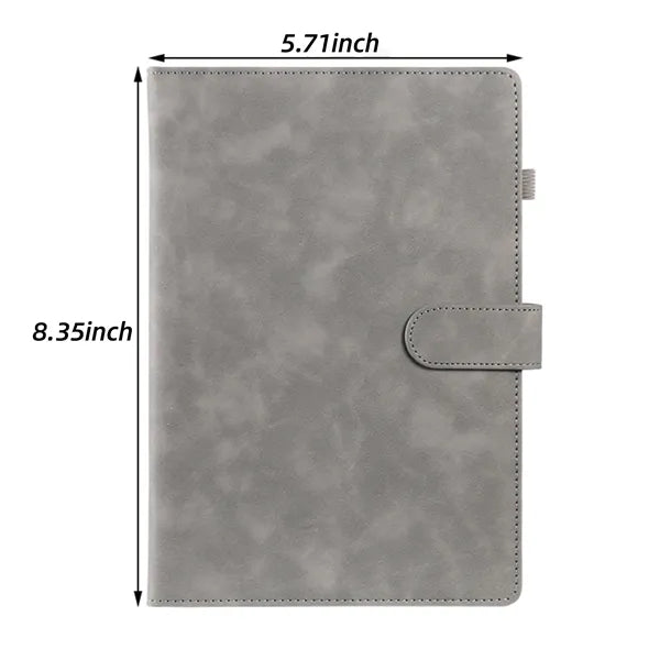 A5 Leather Magnetic Closure Notebook