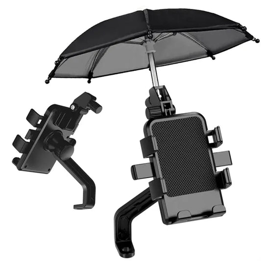 Bicycle Phone Holder With Umbrella