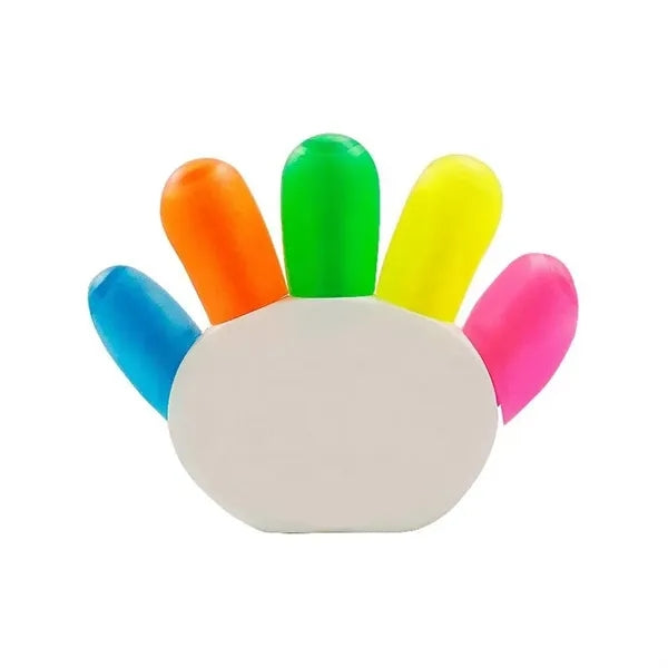 5-In-1 Hand Shape Watercolor Highlighter Pens