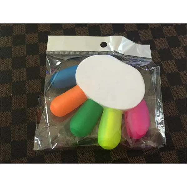 5-In-1 Hand Shape Watercolor Highlighter Pens