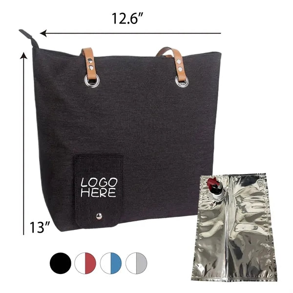 Portable Beach Wine Tote Bag