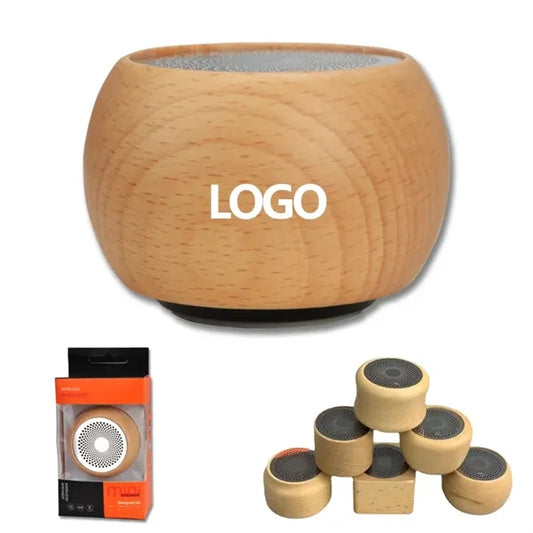 Mini Wooden Bluetooth Speaker with Custom Logo