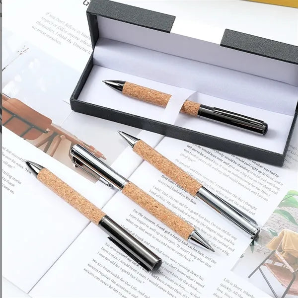 Eco-Friendly Cork Barrel Ballpoint Pen