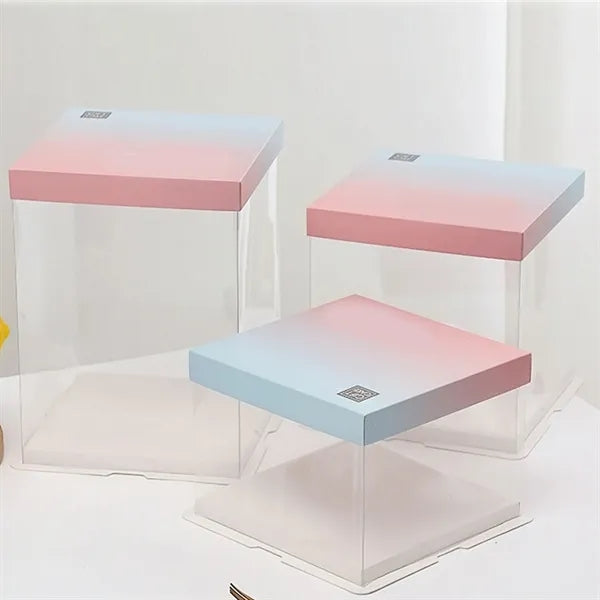 Clear Cake Box