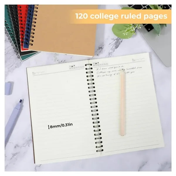 Spiral Notepad Kraft Paper Notebooks