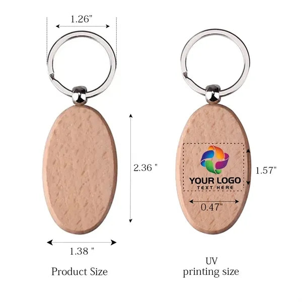 Promo Oval Wooden Key Holder