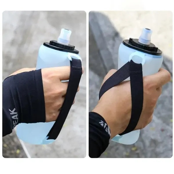 11.8oz Silicone Travel Foldable Sports Roll-Up Water Bottle
