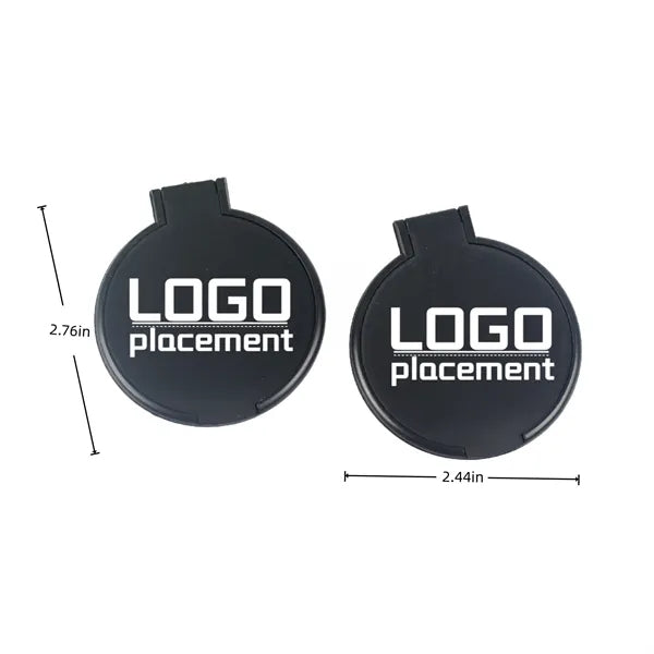 Plastic Foldable Round Flip Mini Makeup Mirror