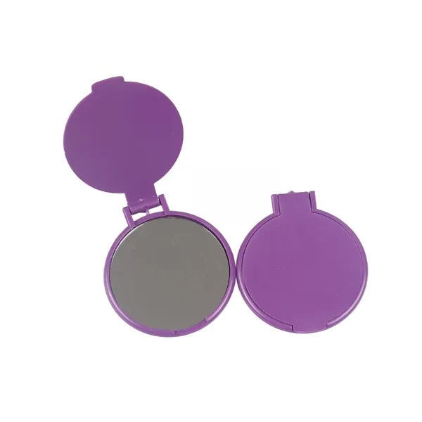 Plastic Foldable Round Flip Mini Makeup Mirror