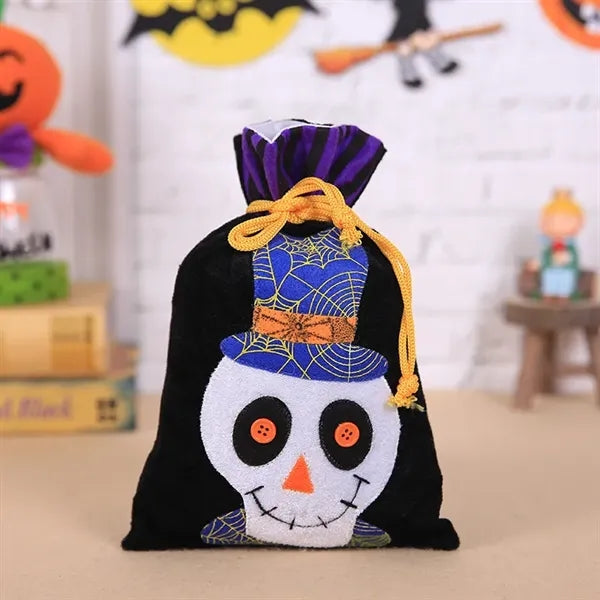 Halloween Candy Tote Velvet Trick-or-Treat Bags