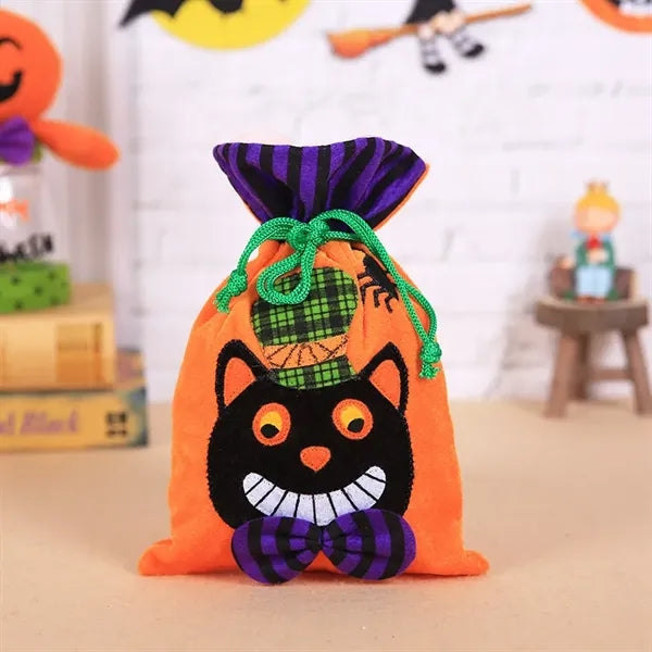 Halloween Candy Tote Velvet Trick-or-Treat Bags