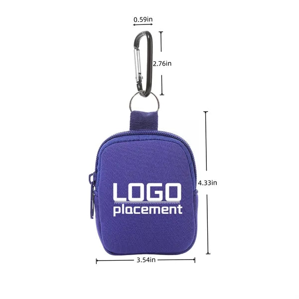 Mini Portable Neoprene Coin Purse Small Storage Bag