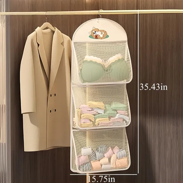Mesh Hanging Storage Organizer For Underwear