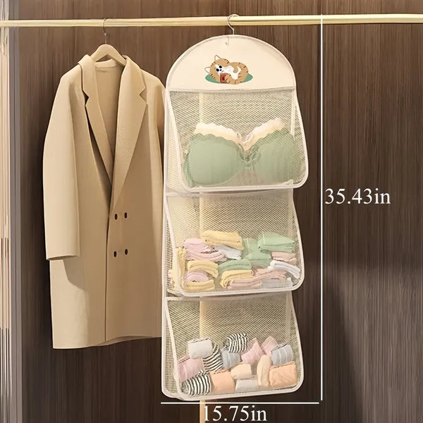Mesh Hanging Storage Organizer For Underwear