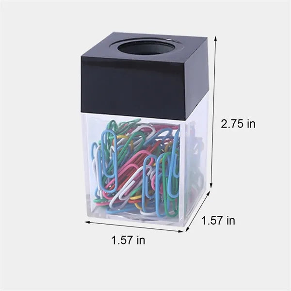 Magnetic Top Clear Boxed Paper Clips Set