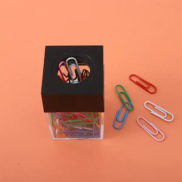 Magnetic Top Clear Boxed Paper Clips Set