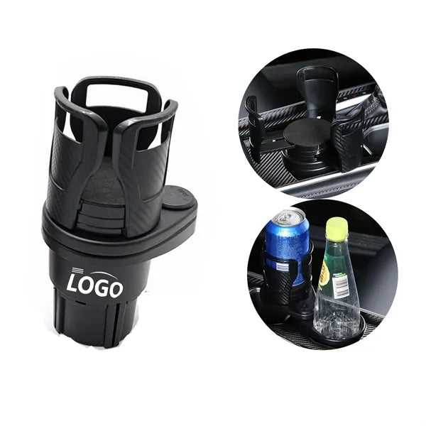 Logo Double-Layer Rotating Car Cup Holder