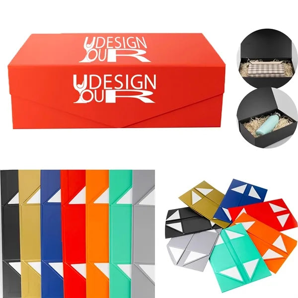 Logo Fold-over Flip-top Gift Box