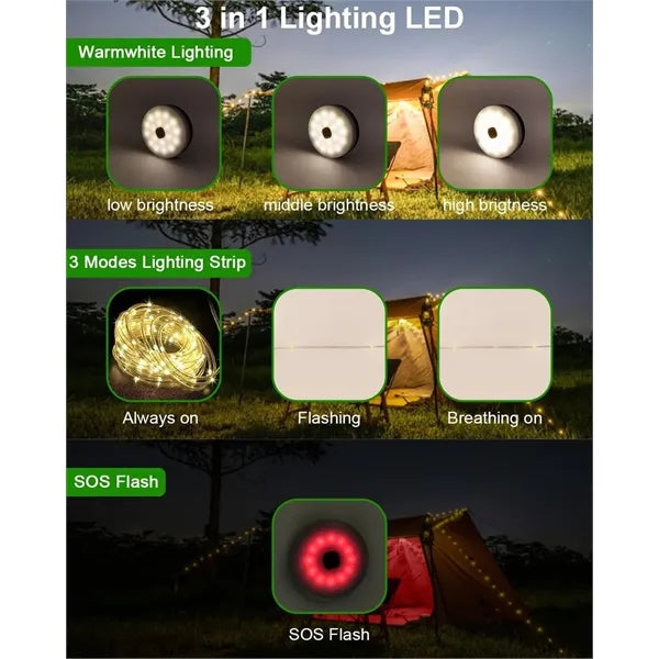 Portable Solar Camping String Light