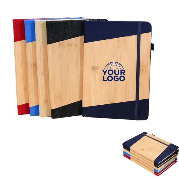 Wooden Bamboo Cover Notebook