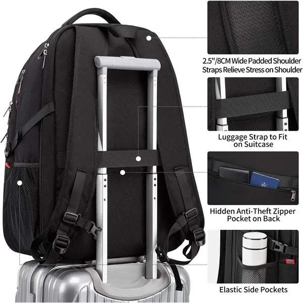 17inch Travel Backpack With Usb Charging Port