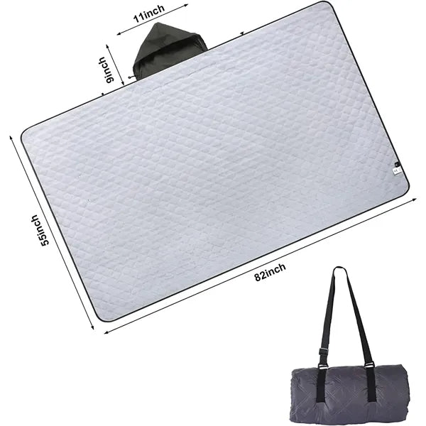 82 "x 55" Hooded Outdoor Blanket
