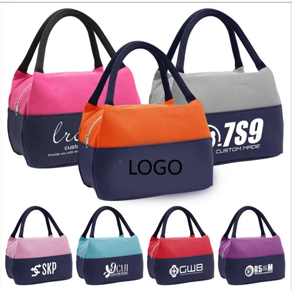 Waterproof Canvas Lunch Tote Bag