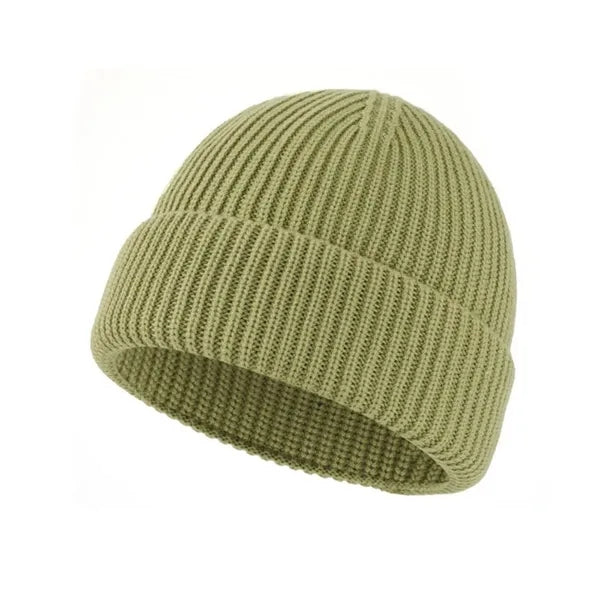 Wool Blend Knit Hat Unisex Warm Style