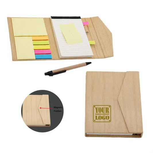 Notebook with Sticky Notes