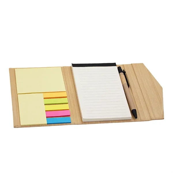 Notebook with Sticky Notes