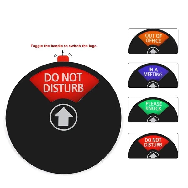 Rotating Office Privacy Sign - Do Not Disturb & Meeting