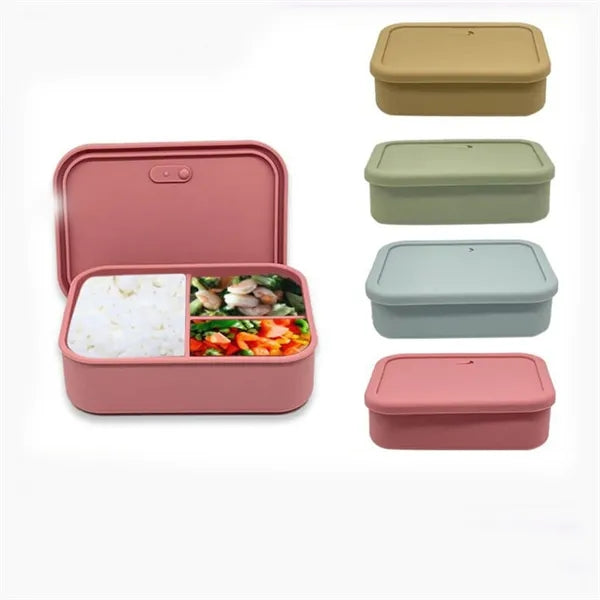 3 Compartments Silicone Lunch Box