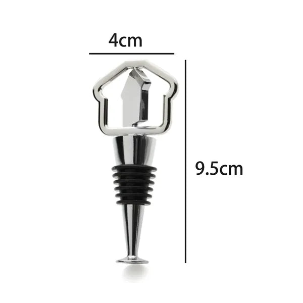 Laser Engraved House Shaped Wine Stopper Real Estate Gift