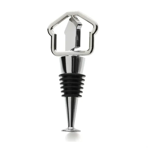 Laser Engraved House Shaped Wine Stopper Real Estate Gift