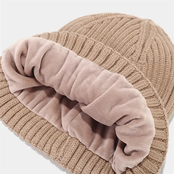 3 Pcs Knit Beanie Hat Scarf Glove Set