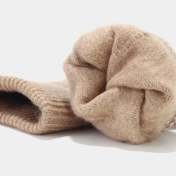 3 Pcs Knit Beanie Hat Scarf Glove Set