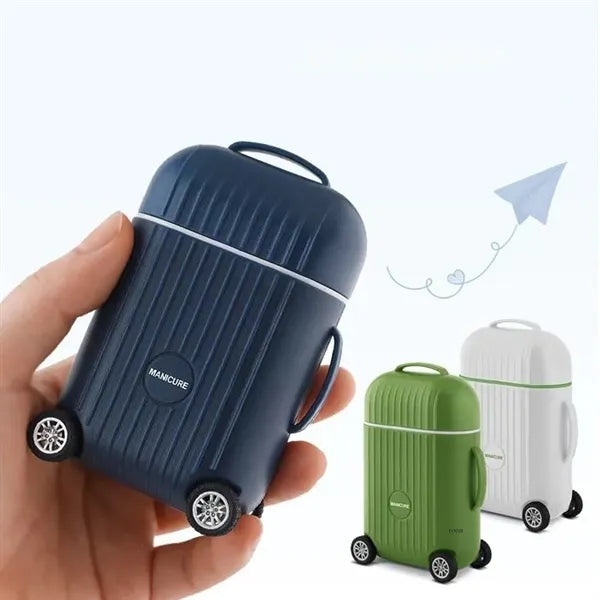 8pcs Mini Suitcase Nail-Tools Manicure Nail Cutter Set
