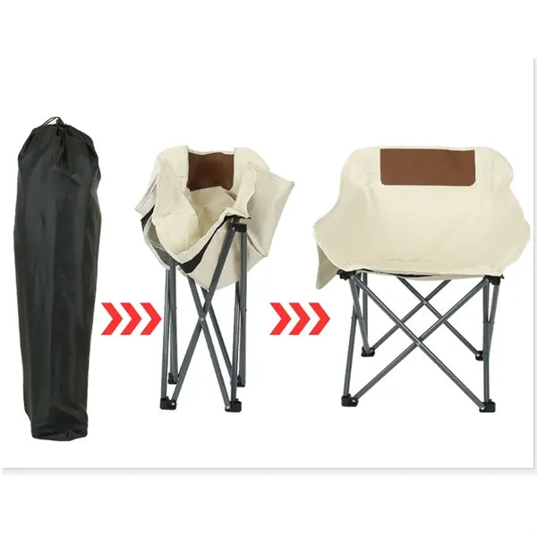 New Outdoor Camping Collapsible Moon Chair Fishing Chair