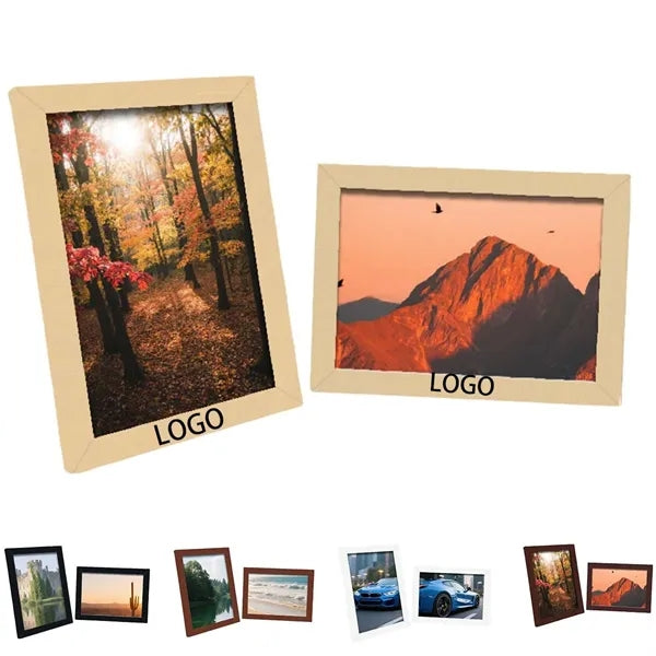 Dual-purpose hanging and standing photo frame