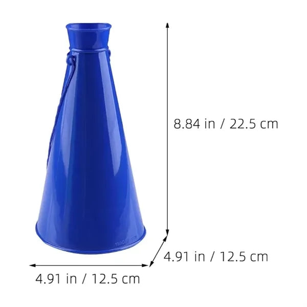 Plastic Cheer Horn Noisemaker Megaphone With Strap