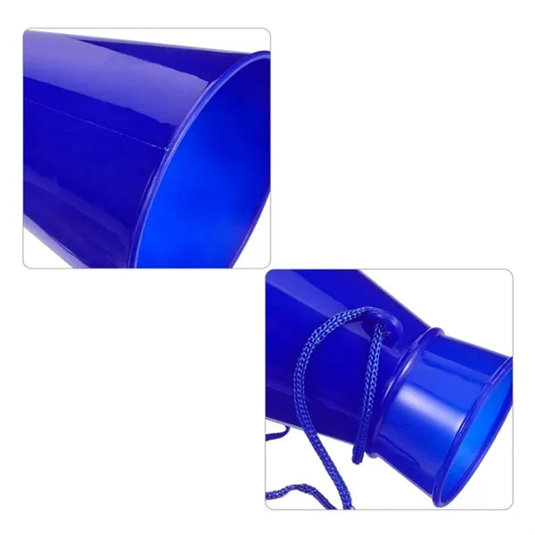 Plastic Cheer Horn Noisemaker Megaphone With Strap