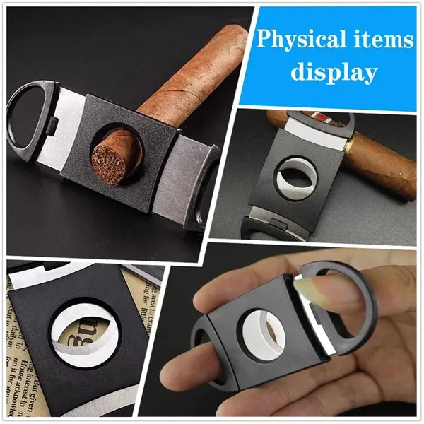 Minimalist Compact Fine Fit Double-Edged Sharp Cigar Cutter