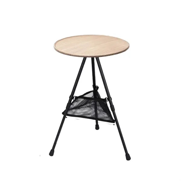 Foldable Camping Round Table Liftable with Two Height Levels