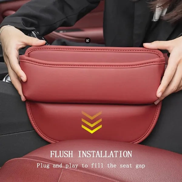 Multi-Layer PU Leather Storage Bag Between Seats Gap
