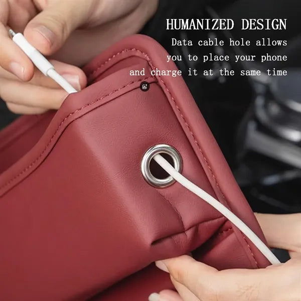 Multi-Layer PU Leather Storage Bag Between Seats Gap