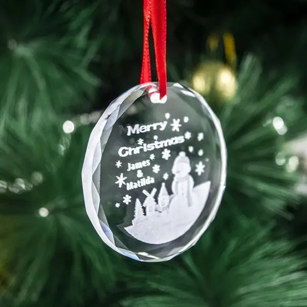 3 Inch Christmas Crystal Ornament