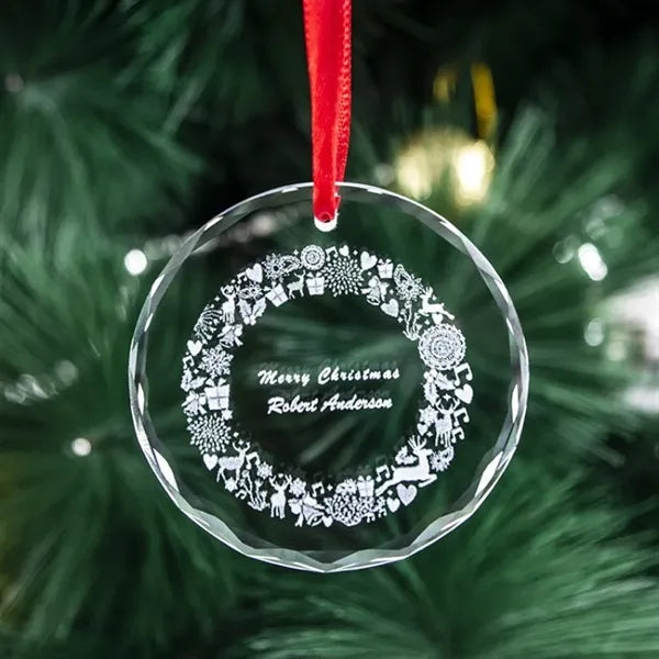 3 Inch Christmas Crystal Ornament
